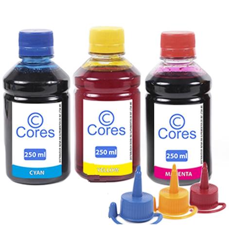 Kit 3 Tintas para Epson EcoTank L6161 250ml Cores Menor preço em Kit 3 Tintas para Epson EcoTank L6161 250ml Cores