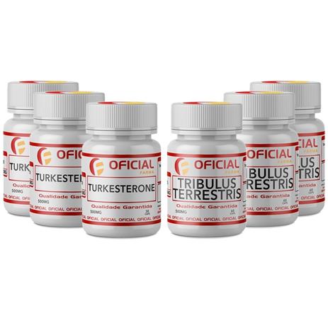 kit 3 Tribulus Terrestris 500Mg 60 Cápsulas + 3 Turkesterone 500Mg 30 Cápsulas - Oficialfarma Menor preço em kit 3 Tribulus Terrestris 500Mg 60 Cápsulas + 3 Turkesterone 500Mg 30 Cápsulas - Oficialfarma