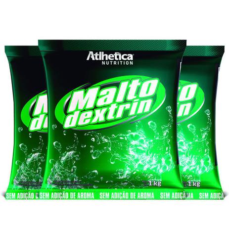 Kit 3 Un Maltodextrin 1KG Athletica Uva - Atlhetica Menor preço em Kit 3 Un Maltodextrin 1KG Athletica Uva - Atlhetica