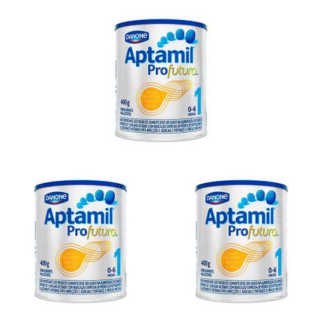 Kit 3 Und Fórmula Infantil Danone Aptamil Profutura 1 400g Menor preço em Kit 3 Und Fórmula Infantil Danone Aptamil Profutura 1 400g