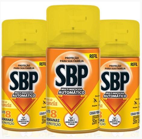Kit 3 Uni Repelente Sbp Automático Refil 250ml Citronela Menor preço em Kit 3 Uni Repelente Sbp Automático Refil 250ml Citronela