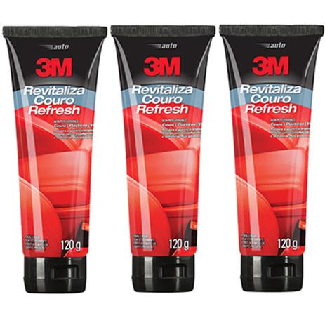 Kit 3 Unidades Limpa couro 3m 120g Refresh Menor preço em Kit 3 Unidades Limpa couro 3m 120g Refresh
