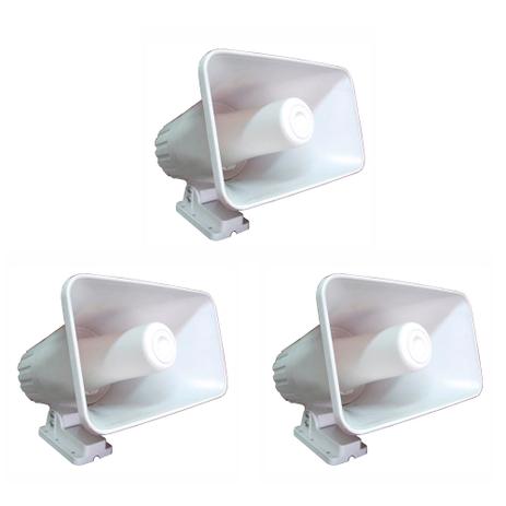Kit 3 Unidades - Sirene Eletrônica 12V - 2,5A/30W - DNI 3400 Menor preço em Kit 3 Unidades - Sirene Eletrônica 12V - 2,5A/30W - DNI 3400