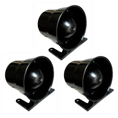 Kit 3 Unidades - Sirene Piezoelétrica - 24V - 0,3A - DNI 4024 Menor preço em Kit 3 Unidades - Sirene Piezoelétrica - 24V - 0,3A - DNI 4024