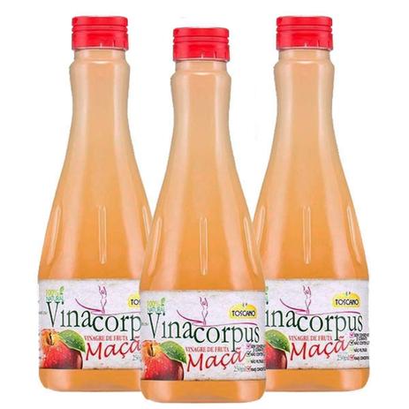 Kit 3 Vinagre De Maça do Ratinho Vinacorpus 250ml Menor preço em Kit 3 Vinagre De Maça do Ratinho Vinacorpus 250ml