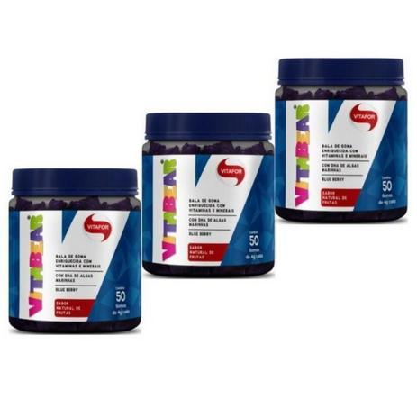 Kit 3 vita bear multivitáminicos vitafor 5 gomas 200g Menor preço em Kit 3 vita bear multivitáminicos vitafor 5 gomas 200g