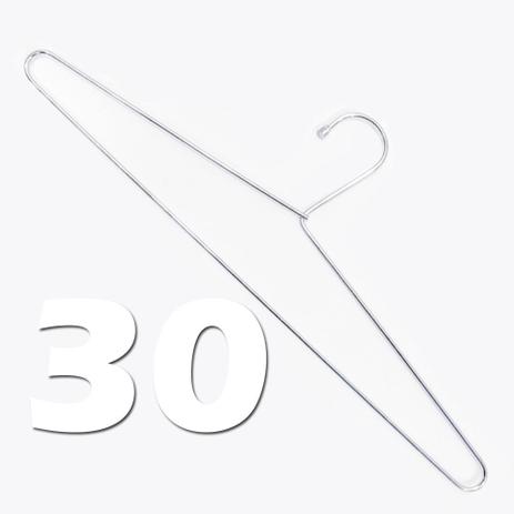 Kit 30 Cabide Tintureiro Aço Cromado Extra Forte Modelo Executivo Profissional Luxo com Ponteira Passerini - Mm passerini ltda Menor preço em Kit 30 Cabide Tintureiro Aço Cromado Extra Forte Modelo Executivo Profissional Luxo com Ponteira Passerini - Mm passerini ltda