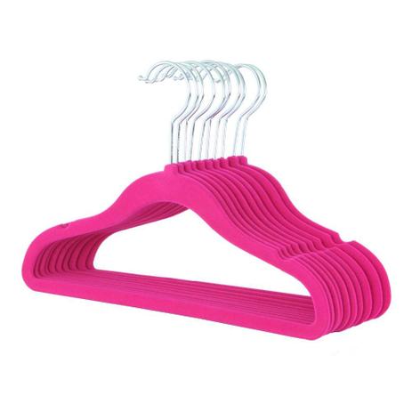 Kit 30 Cabides de Veludo Infantil Magala - Slim Ultrafino Menor preço em Kit 30 Cabides de Veludo Infantil Magala - Slim Ultrafino