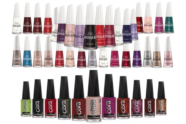 Kit 30 Esmaltes Risque e Cora Hipoalegenicos Menor preço em Kit 30 Esmaltes Risque e Cora Hipoalegenicos