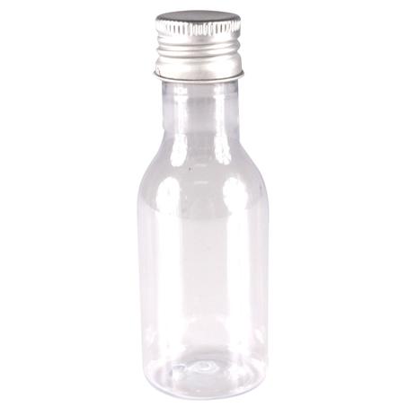 Kit 30 Garrafa Pet com Tampa de Alumínio Prata 40ml - Aluá festas Menor preço em Kit 30 Garrafa Pet com Tampa de Alumínio Prata 40ml - Aluá festas