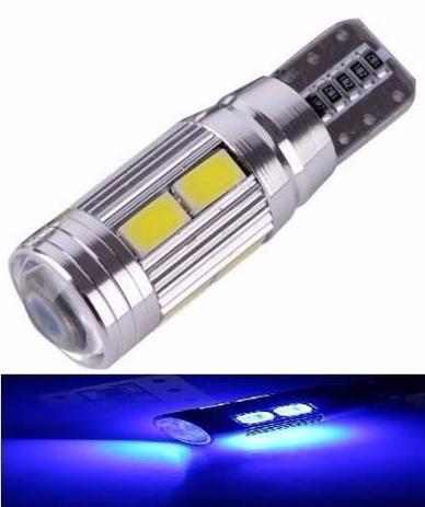 Kit 30 Lampada T10 Cambus Cree 10 Led Azul 12v - Mfl Menor preço em Kit 30 Lampada T10 Cambus Cree 10 Led Azul 12v - Mfl