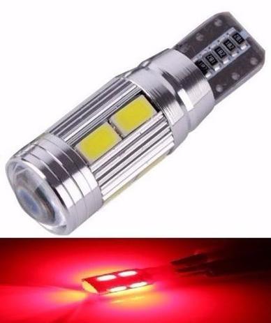 Kit 30 Lampada T10 Cambus Cree 10 Led Vermelha 12v - Mfl Menor preço em Kit 30 Lampada T10 Cambus Cree 10 Led Vermelha 12v - Mfl