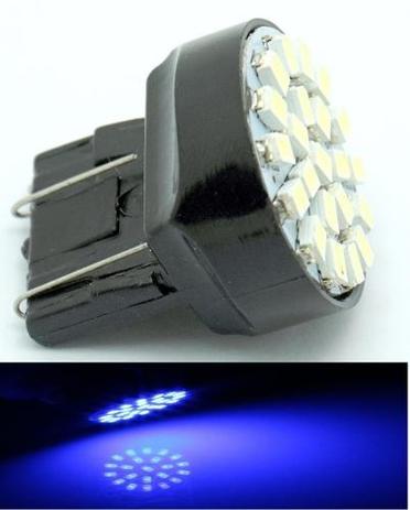 Kit 30 Lampada T20 22 Led 2P W21 Azul 7443 12v - Mfl Menor preço em Kit 30 Lampada T20 22 Led 2P W21 Azul 7443 12v - Mfl