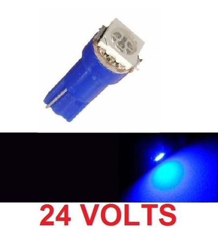 Kit 30 Lampada T5 1 Led Azul Onibus 24v - Mfl Menor preço em Kit 30 Lampada T5 1 Led Azul Onibus 24v - Mfl