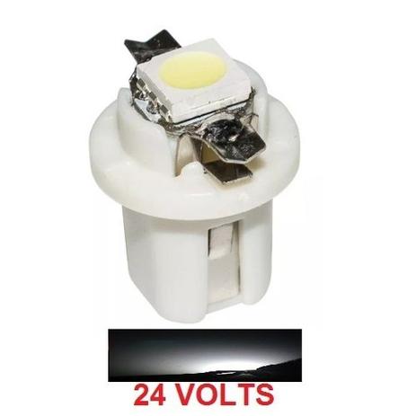 Kit 30 Lampada T5 B8.5 D 1 Led Branca 24v - Mfl Menor preço em Kit 30 Lampada T5 B8.5 D 1 Led Branca 24v - Mfl