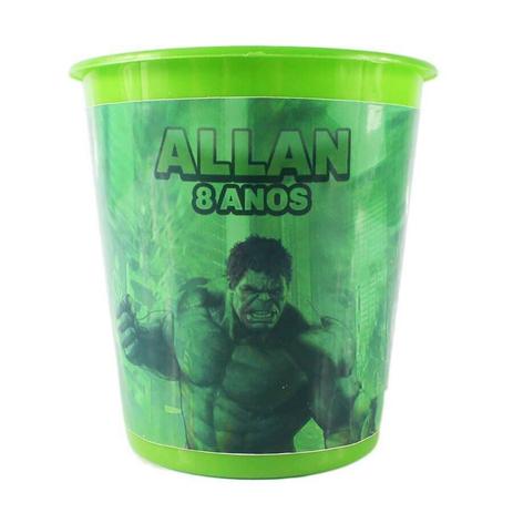 Kit 30 Lembrancinha Balde De Pipoca Personalizado Hulk - Aluá festas é boa?