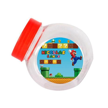 Kit 30 Lembrancinha Mini Baleiro Personalizado Super Mario - Aluá festas Menor preço em Kit 30 Lembrancinha Mini Baleiro Personalizado Super Mario - Aluá festas