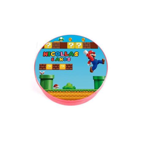Kit 30 Lembrancinha Potinho Personalizado Super Mario - Aluá festas é boa?
