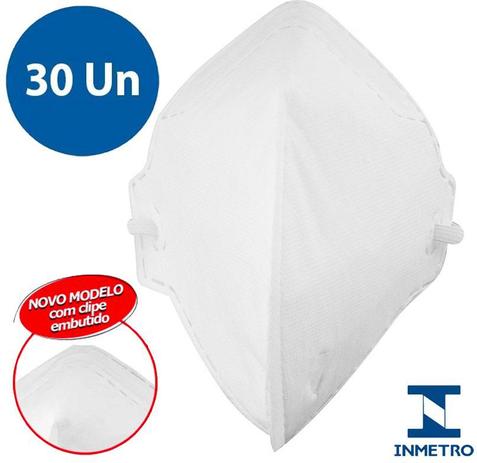 Kit 30 Máscaras Respiratória N95 Pff2 Reutilizável Inmetro - Vonder Menor preço em Kit 30 Máscaras Respiratória N95 Pff2 Reutilizável Inmetro - Vonder