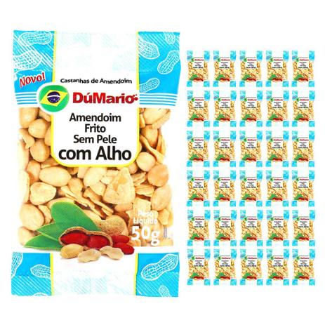 Kit 30 Pacotes Amendoim com Alho Frito sem Casca Salgado 50 gramas - Amendoim dumario Menor preço em Kit 30 Pacotes Amendoim com Alho Frito sem Casca Salgado 50 gramas - Amendoim dumario