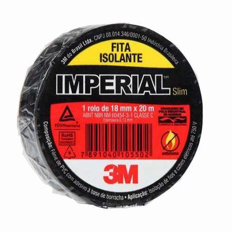 Kit 30 Rolos Fita Isolante 3m Imperial 18 X 20 Metros Preta Menor preço em Kit 30 Rolos Fita Isolante 3m Imperial 18 X 20 Metros Preta