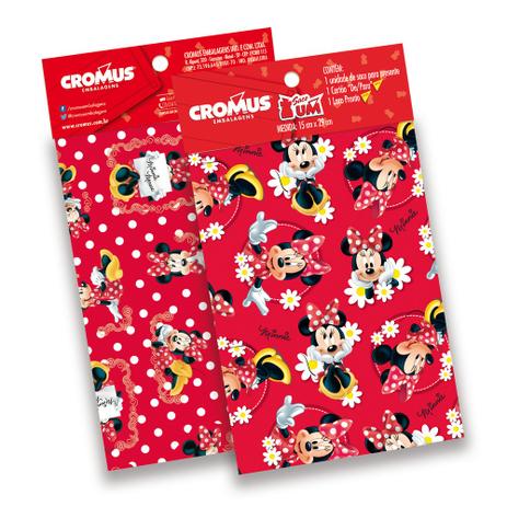Kit 30 Sacos Presente C/Laço Cartão Minnie Vermelho 20X29Cm - Cromus Menor preço em Kit 30 Sacos Presente C/Laço Cartão Minnie Vermelho 20X29Cm - Cromus