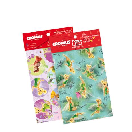 Kit 30 Sacos Presente C/Laço E Cartão Fadas Disney 15X22Cm - Cromus é boa?