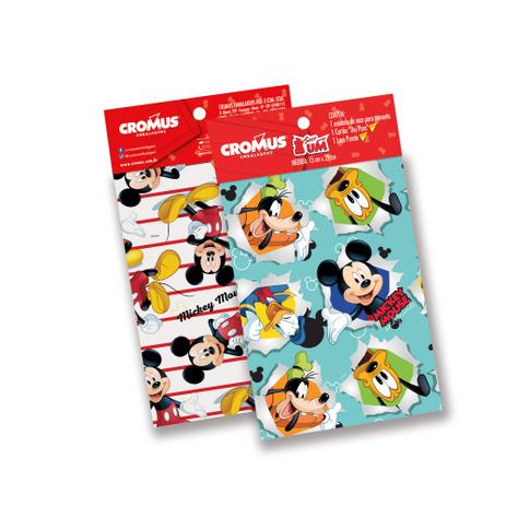 Kit 30 Sacos Presente C/Laço E Cartão Mickey Disney 10X14Cm - Cromus é boa?