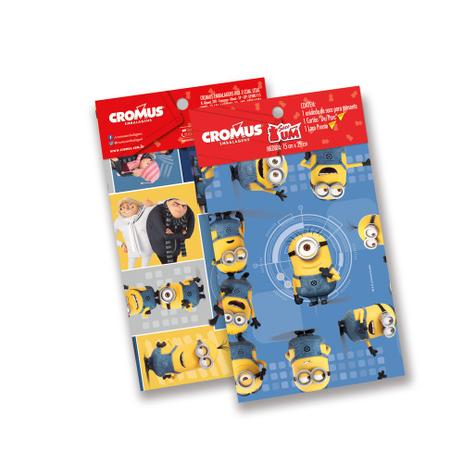 Kit 30 Sacos Presente C/Laço E Cartão Minions 25X37Cm - Cromus Menor preço em Kit 30 Sacos Presente C/Laço E Cartão Minions 25X37Cm - Cromus