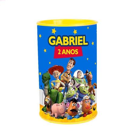 Kit 35 Lembrancinha Cofrinho Personalizado Toy Story - Aluá festas Menor preço em Kit 35 Lembrancinha Cofrinho Personalizado Toy Story - Aluá festas