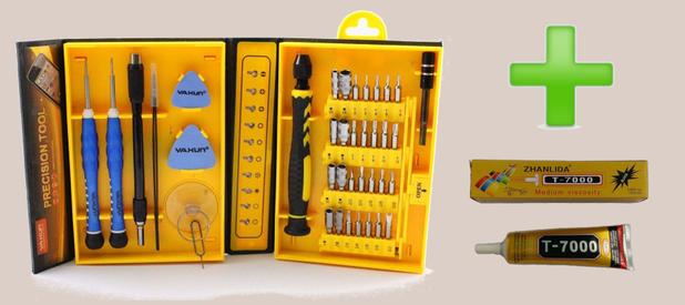 Kit 38 Chaves/Ferramentas Yaxun Yx6028 + Cola Profissional Multiuso T-7000 50ml - Yaxun / zhanlida Menor preço em Kit 38 Chaves/Ferramentas Yaxun Yx6028 + Cola Profissional Multiuso T-7000 50ml - Yaxun / zhanlida