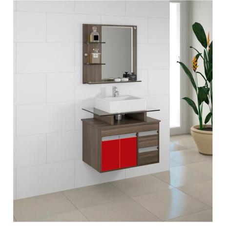 Kit 3Pçs 65Cm Suspenso Style Vicenza/Vermelho Jae Menor preço em Kit 3Pçs 65Cm Suspenso Style Vicenza/Vermelho Jae