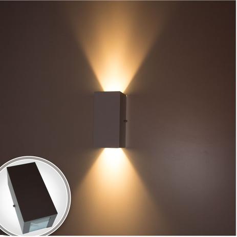 Kit 3x Arandelas Duplo Facho Longo Marrom + Lâmpada Led Gu10 6w 3000K ST187 - Starlumen Menor preço em Kit 3x Arandelas Duplo Facho Longo Marrom + Lâmpada Led Gu10 6w 3000K ST187 - Starlumen