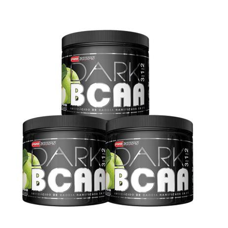 Kit 3x BCAA DARK 3:1:2 - 150G - PRO CORPS Menor preço em Kit 3x BCAA DARK 3:1:2 - 150G - PRO CORPS