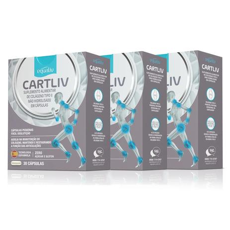 Kit 3x Cartliv Equaliv 30 Cápsulas Menor preço em Kit 3x Cartliv Equaliv 30 Cápsulas