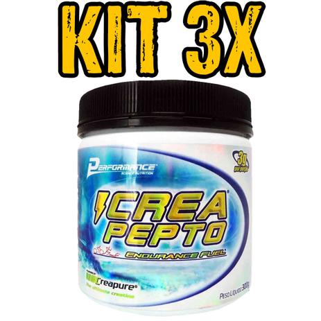Kit 3x creatina crea pepto science 300g - performance Menor preço em Kit 3x creatina crea pepto science 300g - performance