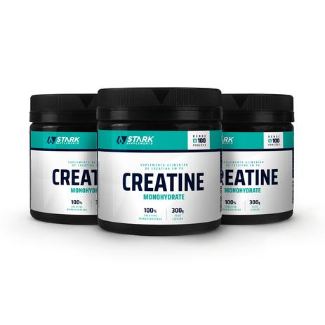 Kit 3x Creatine Monohydrate (300 g) - Creatina em pó - Stark Supplements Menor preço em Kit 3x Creatine Monohydrate (300 g) - Creatina em pó - Stark Supplements