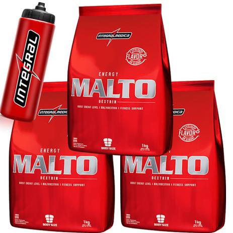 Kit 3x Energy Malto Dextrina 1kg + Brinde Integralmedica - Integral medica é boa?