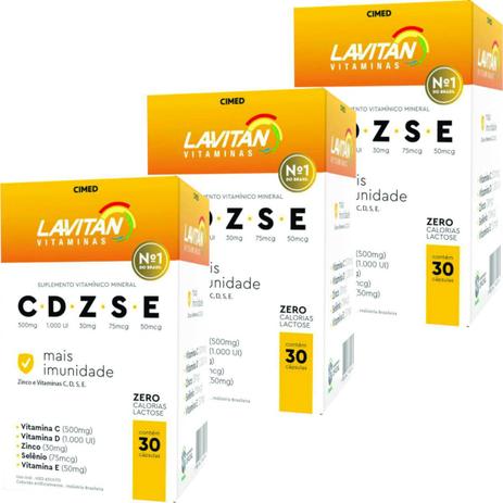 Kit 3x Lavitan CDZSE Mais Imunidade 30 Comprimidos - Cimed é boa?