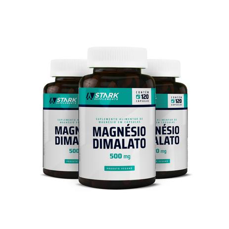 Kit 3x Magnésio Dimalato - 120 cápsulas - Stark Supplements Menor preço em Kit 3x Magnésio Dimalato - 120 cápsulas - Stark Supplements