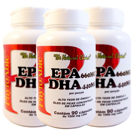 Kit 3x Ômega 3 EPA 660mg DHA 440mg 90 Softgel Caps - Phytoable é boa?