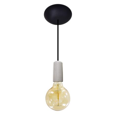 Kit 3X Pendente Concreto Rústico 10cm + lâmpada filamento carbono G95 220V St8749 - Starlumen Menor preço em Kit 3X Pendente Concreto Rústico 10cm + lâmpada filamento carbono G95 220V St8749 - Starlumen