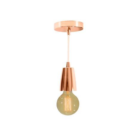 Kit 3x Pendente Metal Maciço Vintage Cobre Rosê + Filamento de Carbono G95 220V St942 - Starlumen Menor preço em Kit 3x Pendente Metal Maciço Vintage Cobre Rosê + Filamento de Carbono G95 220V St942 - Starlumen
