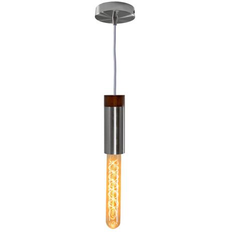 Kit 3x Pendente Tubo Redondo Escovado + Filamento Carbono T30 220V st858 - Starlumen Menor preço em Kit 3x Pendente Tubo Redondo Escovado + Filamento Carbono T30 220V st858 - Starlumen