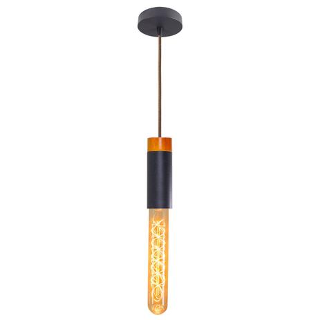 Kit 3x Pendente Tubo Redondo Preto + Filamento Carbono T30 110V st858 - Starlumen Menor preço em Kit 3x Pendente Tubo Redondo Preto + Filamento Carbono T30 110V st858 - Starlumen