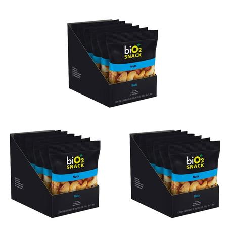 Kit 3X Snack Nuts  Display com 6 unidades de 50g - Bio2 é boa?