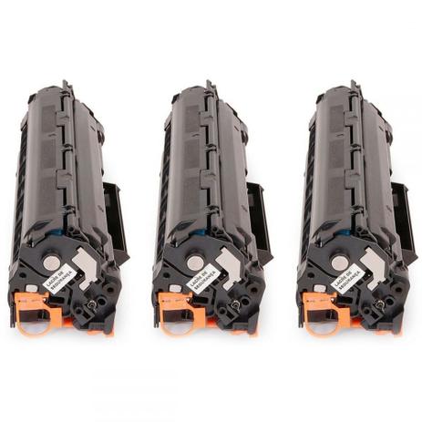 Kit 3x / Toner Compatível HP 35A 36A P1102W e mais Premium Menor preço em Kit 3x / Toner Compatível HP 35A 36A P1102W e mais Premium