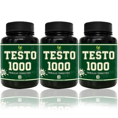 Kit 3x Tribulus Terrestris 1000mg 120 Tabs Testo1000 - Lablife Menor preço em Kit 3x Tribulus Terrestris 1000mg 120 Tabs Testo1000 - Lablife