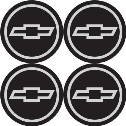 Kit 4 Adesivo PVC P/ Calota Emblema 48mm Chevrolet Preto - Resinew Menor preço em Kit 4 Adesivo PVC P/ Calota Emblema 48mm Chevrolet Preto - Resinew