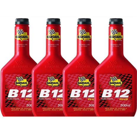 Kit 4 aditivo b12 plus para motor lubrificante bardahl 500ml - kit00951 Menor preço em Kit 4 aditivo b12 plus para motor lubrificante bardahl 500ml - kit00951
